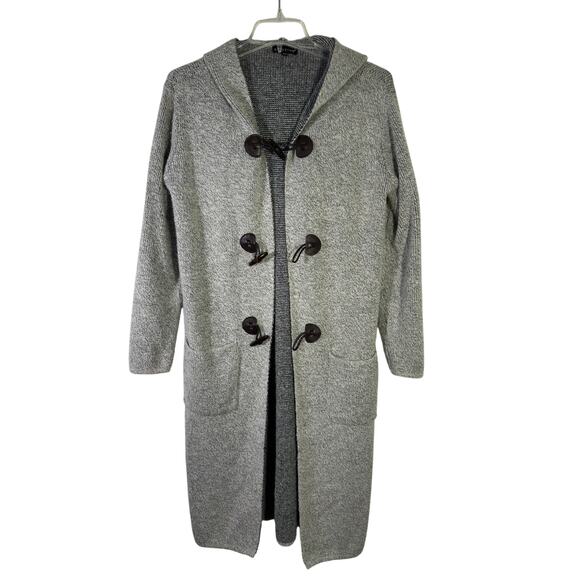 Kristine Long Cardigan Hooded Jacket Size S/M - Picture 1 of 5
